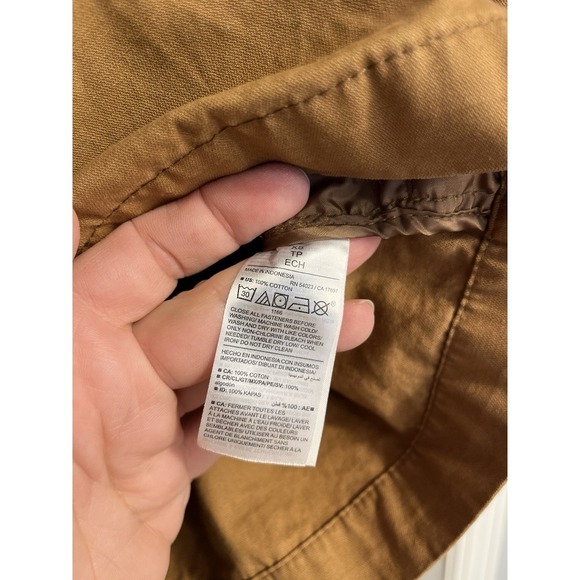 Old Navy Jacket Womens XS Brown‎ Shacket Barn Chore Military Workwear - Picture 5 of 8